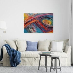 Formation of Desire canvas by Tara Hovanes Abstract Printed wall art