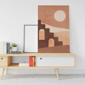 Amazing Boho Desert Landscape canvas  Printed  wall art