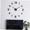 Large wall clock numbers 3D Frameless