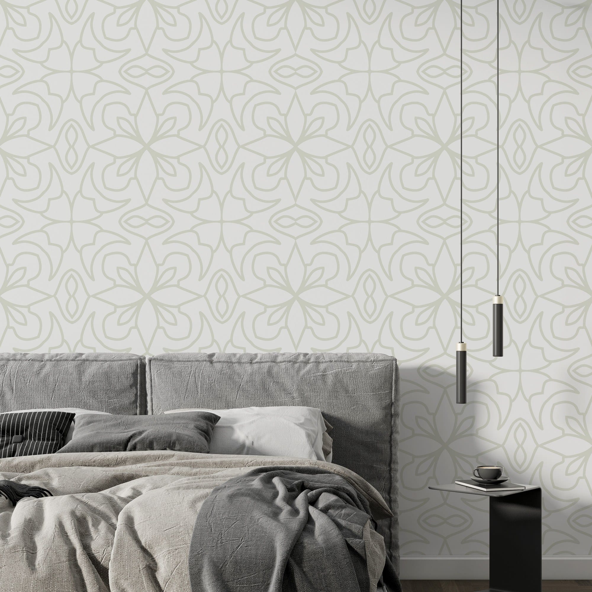 Decor Floral & Botanical Fabric Wallpaper Covers an area up to 4.2mX3m with adhesive and smoothing tool