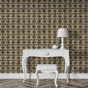 Seamless pattern aged tiles abstract Fabric Wallpaper Covers an area up to 4.2mX3m with adhesive and smoothing tool