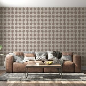 Shape Pattern Background Fabric Wallpaper Covers an area ​​up to 4.2mX3m with adhesive  and smoothing tool