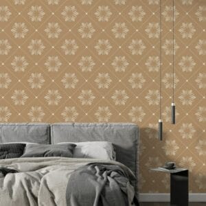 Abstract floral pattern for summer or spring background Fabric Wallpaper Covers an area ​​up to 4.2mX3m with adhesive  and smoothing tool