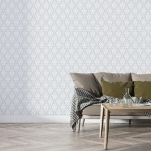 Damask flowers seamless pattern background Fabric Wallpaper Covers an area ​​up to 4.2mX3m with adhesive  and smoothing tool