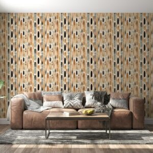 Seamless gingham checks pattern Fabric Wallpaper Covers an area ​​up to 4.2mX3m with adhesive  and smoothing tool