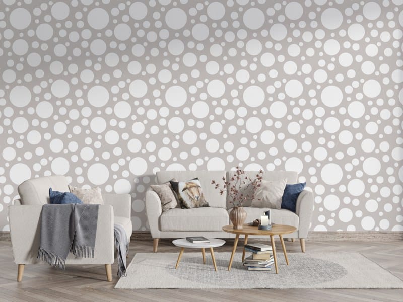 ورق حائط من القماش بنمط زجاجي متعدد الفقاعات يغطي مساحة تصل إلى 4.2 متر × 3 متر باستخدام أداة لاصقة وأداة تنعيم