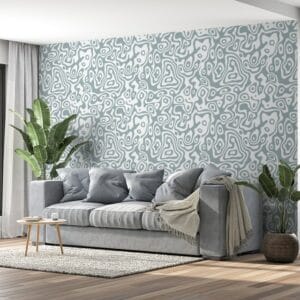 Map cartography seamless background  Fabric Wallpaper Covers an area ​​up to 4.2mX3m with adhesive  and smoothing tool