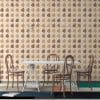 Palm Fossil Sandstone Fabric Wallpaper Covers an area ​​up to 4.2mX3m with adhesive  and smoothing tool