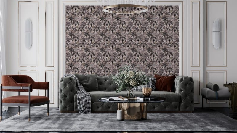 Wall Mural Photo Digital and textile pattern design Fabric Wallpaper Covers an area up to 4.2mX3m with adhesive and smoothing tool