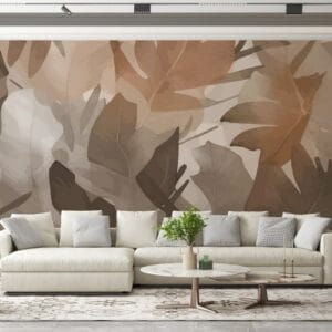Seamless pattern with Rose Gold Fabric Wallpaper Covers an area ​​up to 4.2mX3m with adhesive  and smoothing tool