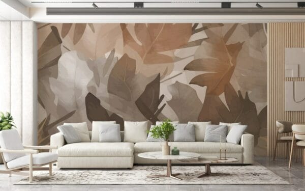Seamless pattern with Rose Gold Fabric Wallpaper Covers an area ​​up to 4.2mX3m with adhesive  and smoothing tool