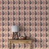 Geometric chaks seamless pattern Fabric Wallpaper Covers an area ​​up to 4.2mX3m with adhesive  and smoothing tool