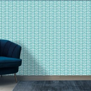 Beautiful Geometric Seamless Pattern Fabric Wallpaper Covers an area ​​up to 4.2mX3m with adhesive  and smoothing tool
