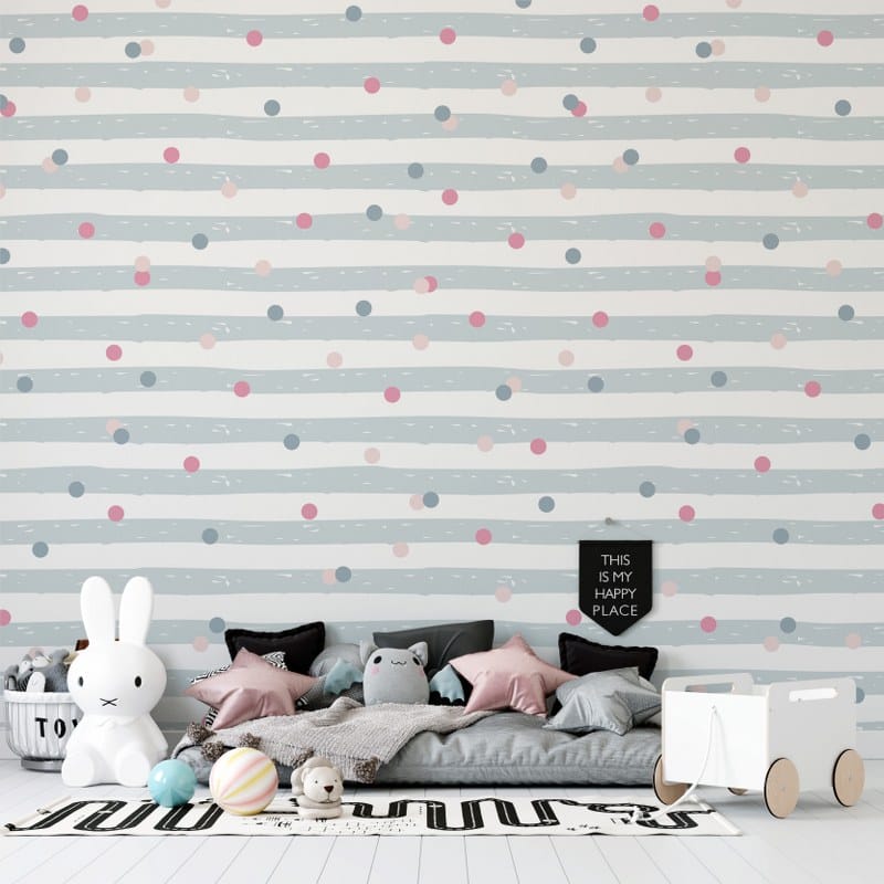 Pastel Pattern Background Vector Fabric Wallpaper Covers an area up to 4.2mX3m with adhesive and smoothing tool