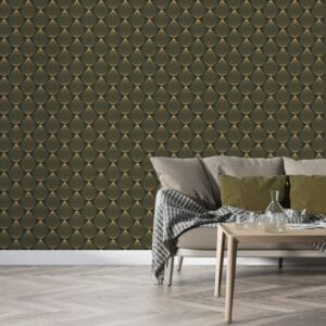 Gray wavy lines abstract technology background Fabric Wallpaper Covers an area ​​up to 4.2mX3m with adhesive  and smoothing tool
