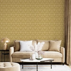 Vintage old paper with a pattern Fabric Wallpaper Covers an area up to 4.2mX3m with adhesive and smoothing tool
