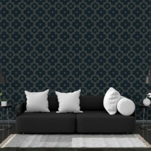 Dark pattern background vector Fabric Wallpaper Covers an area ​​up to 4.2mX3m with adhesive  and smoothing tool