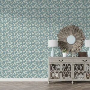 Floral decoration vector seamless pattern Fabric Wallpaper Covers an area ​​up to 4.2mX3m with adhesive  and smoothing tool