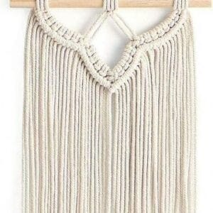 Small Macrame Wall Hanging Woven Handmade