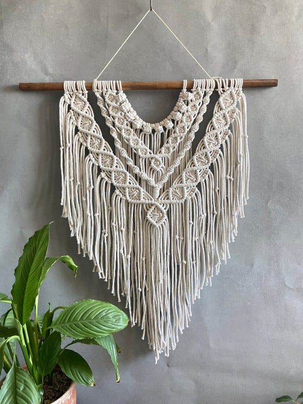 Large Macrame Pattern Handmade