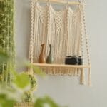 Macrame Wall Hanging Farmhouse Shelves Handmade