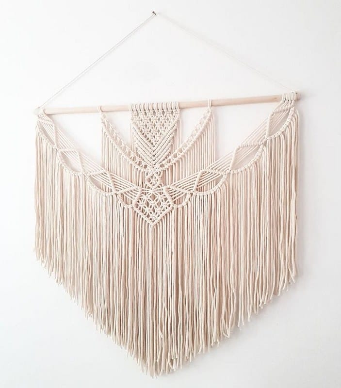 Handwoven Cotton Wall Hanging Macrame Tapestry