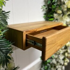 Floating Nightstand with Drawer Shelf