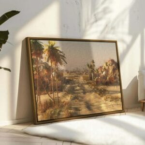 Palm Desert Town Canvas Wall Art