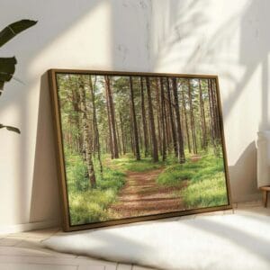 Summer Green Forest Printed On Canvas Wall Art