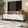 Media Console Table with 4 Doors