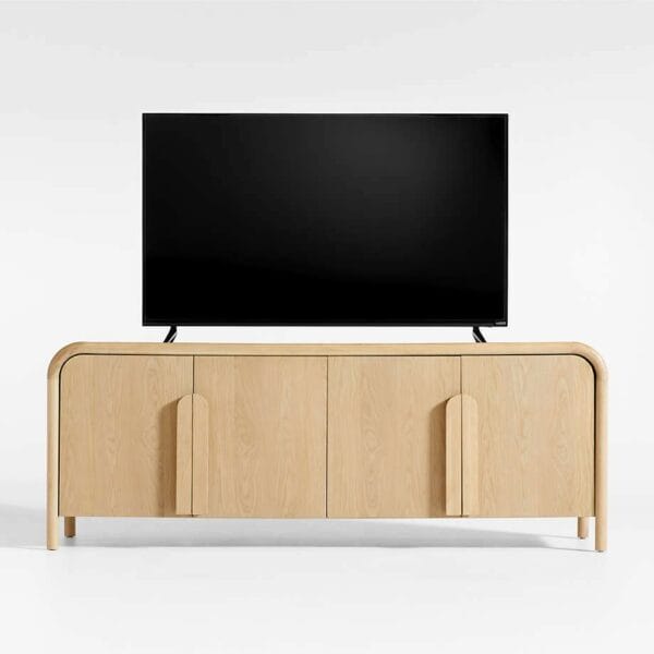 Annie 72" Natural Storage Media Conosle by Leanne Ford