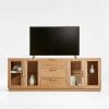 Calypso 90" Natural Wood Storage Media Console
