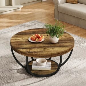 Maissane Floor Shelf Coffee Table with Storage