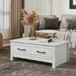 Limestone Coffee Table with Storage