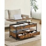 Afeez Lift Top Four Leg Coffee Table with Storage