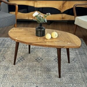 Dellaquila Solid Wood Modern Coffee Table