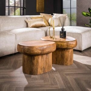 Drum Coffee Table (Set of 2)