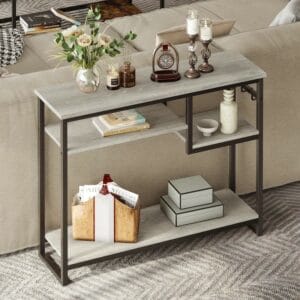 Geometric Art Console Tables for Entryway