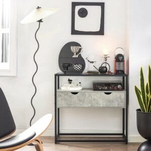 Gitano 81cm Glass Top Console Table