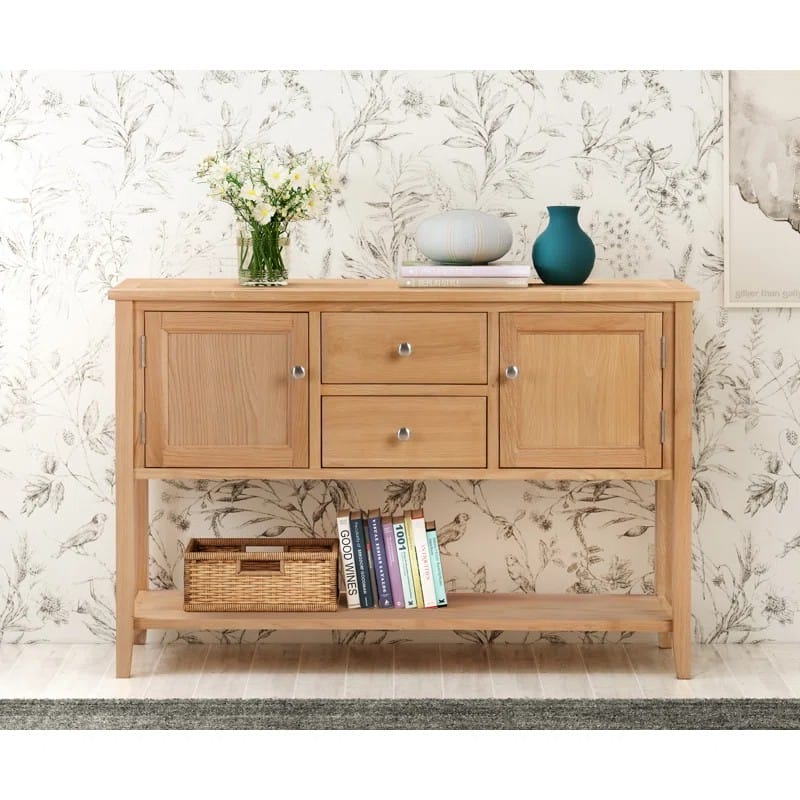 Tipton 120cm Solid Wood Top Console Table