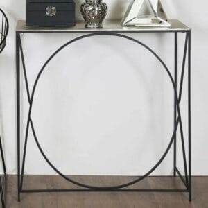 90cm Slim Metal Entryway Table