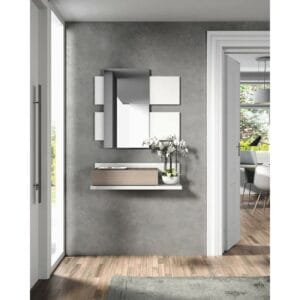 Floating Wood Console Table