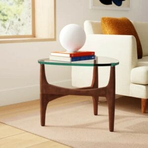 Etna Glass End Table
