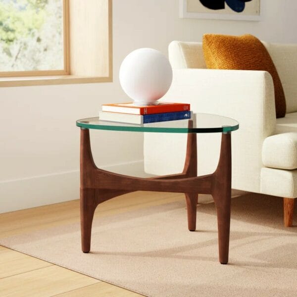Etna Glass End Table
