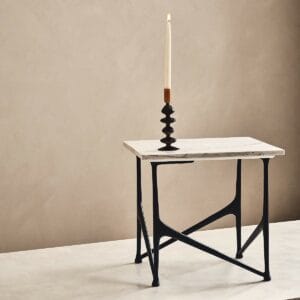 Aerolit White Marble Side Table