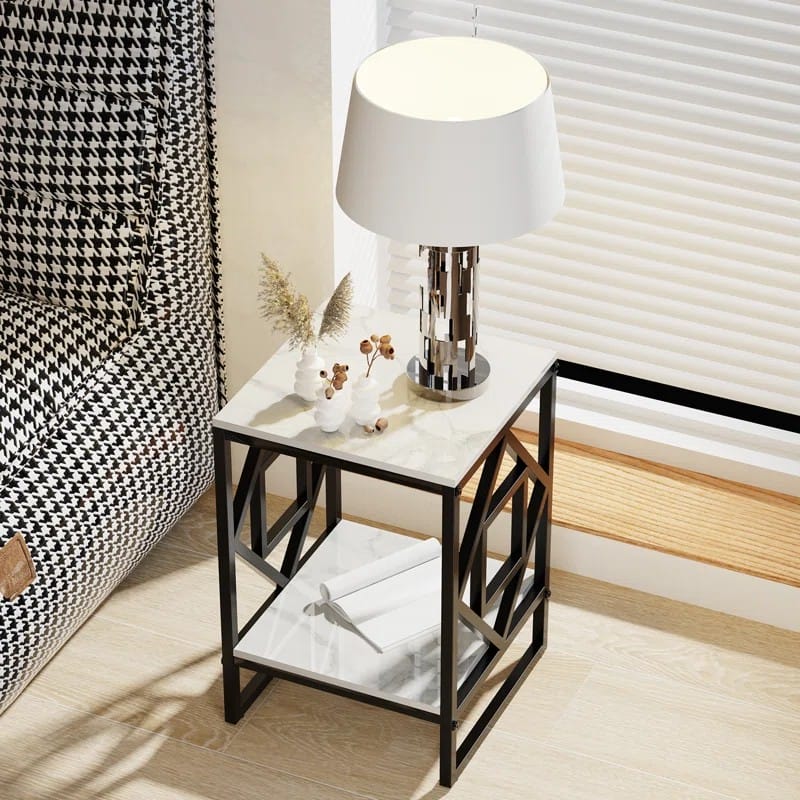 Alfio Side Table with Storage
