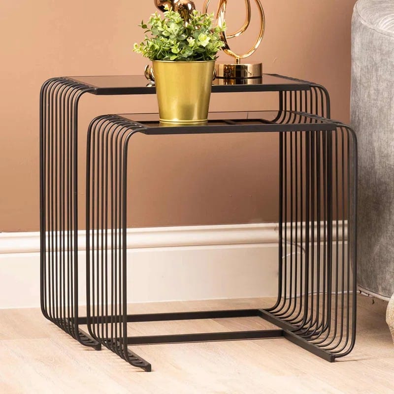 Metal Black Nesting Table