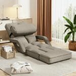 Folding Lazy Sofa Bed With Armrests