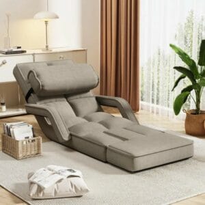 Folding Lazy Sofa Bed With Armrests