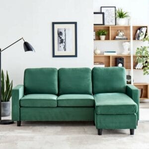 Bilski Velvet Sofa & Chaise